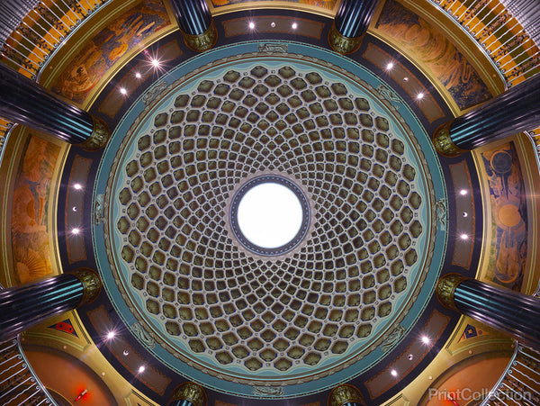 Lobby Ceiling, U.S. Custom House, Philadelphia, Pennsylvania