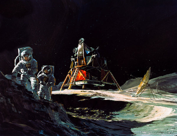 Apollo 13 Astronauts Explore Moon
