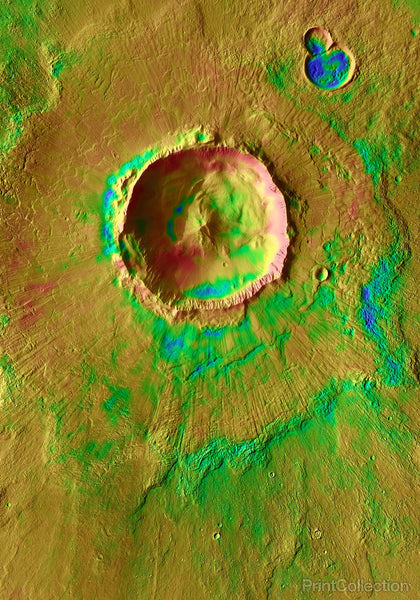 Bacolor Crater: Icy Impact in Utopia