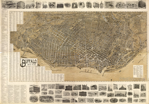 Buffalo, Erie Co., N.Y. Map, 1902