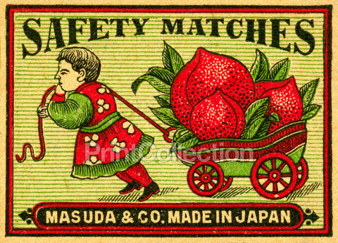 Child Pulling Beets on Cart, Matches