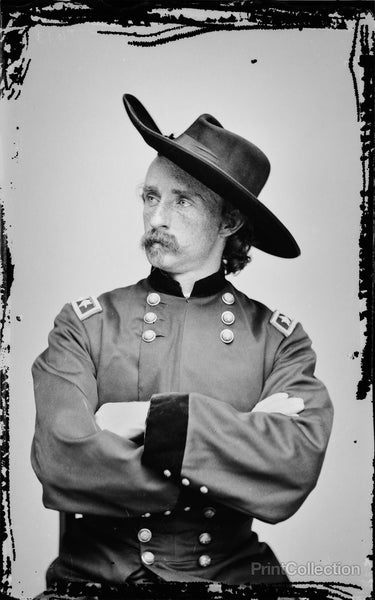 Custer not Standing but Sitting
