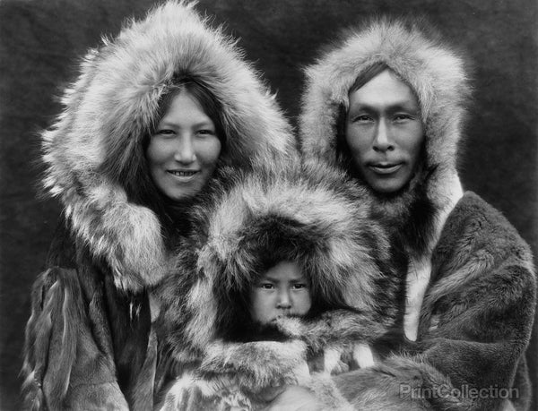 Family Group Noatak Eskimos, By Edward Curtis