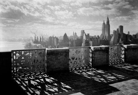 Gottscho's view of Manhattan from Terrace, 1931