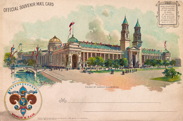Palace of Varied Industries, St. Louis Worlds Fair, 1904