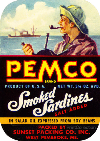 Pemco Brand Smoked Sardines