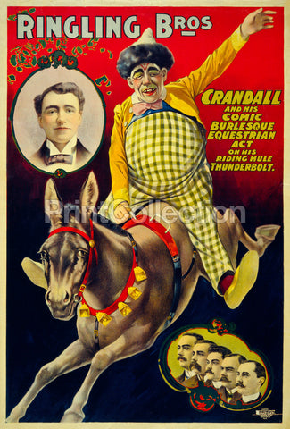 Ringling Bros., Crandall and his Comic Burlesque Equestrian Act