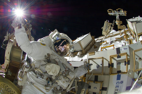 Sunita Williams on Spacewalk