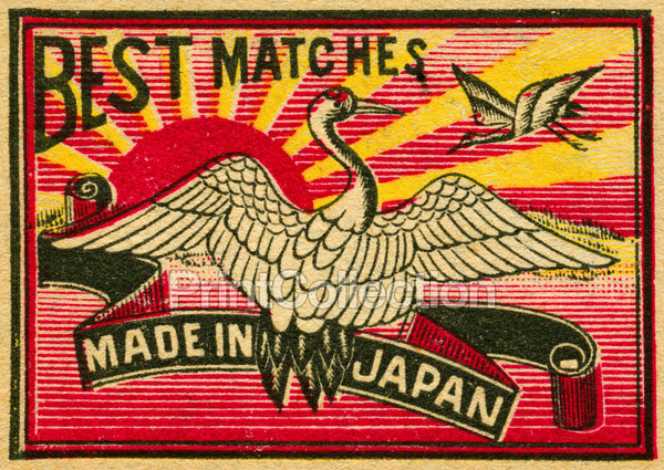 Swan & Sunburst, Japan Match