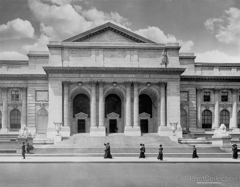 The New York Public Library building around 1910