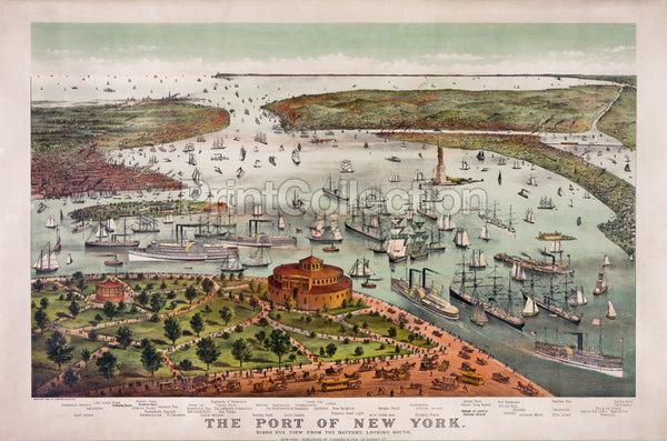 The Port of New York-Birds eye view