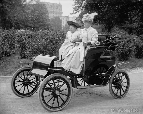 Unidentified Woman in Auto around 1910