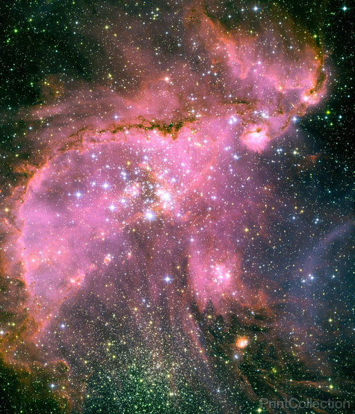 Young Stars in Small Magellanic Cloud