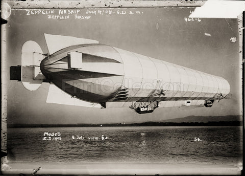 Zeppelin Airship in Flight